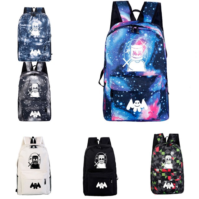 Marshmello Backpack Kids SchoolBag Students Bookbag Laptop Rucksack