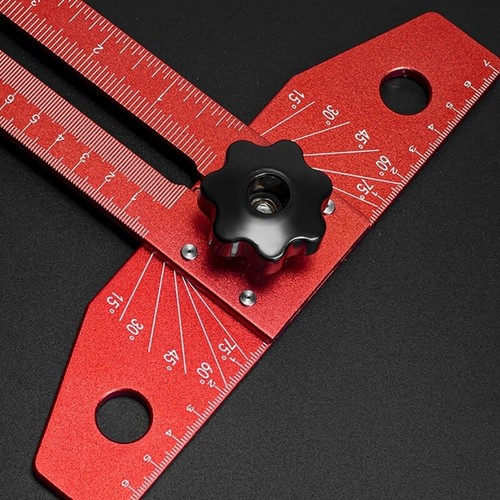 Woodworking Scriber Marking Line Ruler Woodworking Ruler with Adjustable Angles - Picture 6 of 8