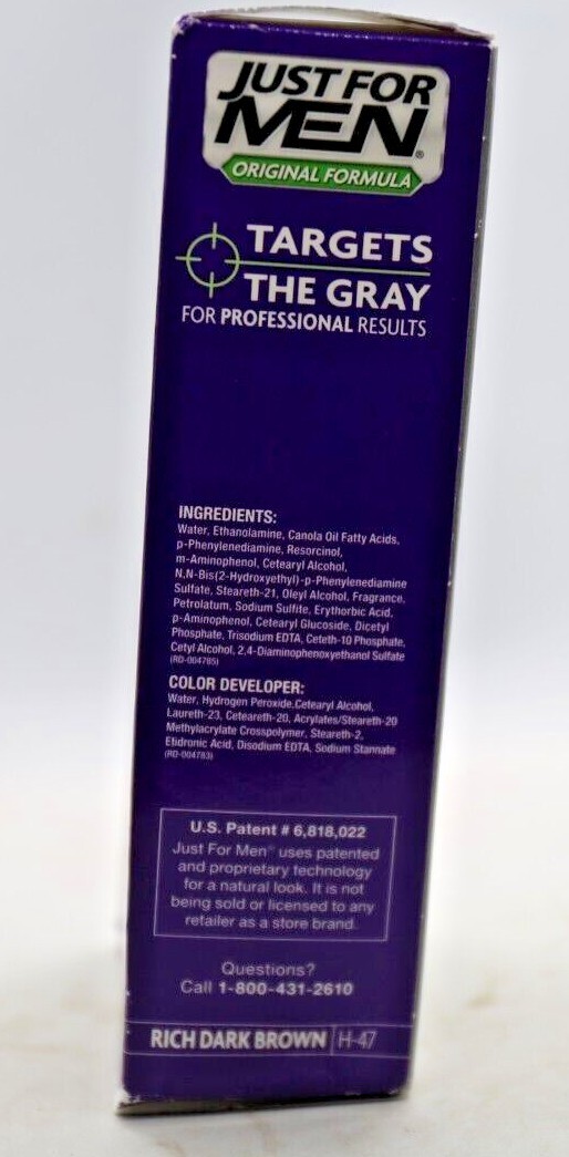 Just For Men Original Formula Shampoo-in Hair Color  H47 Rich Dark Brown