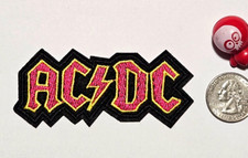    AC/DC Hard Rock Metal 3.5 x 1.5  Embroidered Patch Iron-On Sew-On Free SH