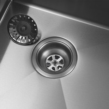 31''x18'' Double Bowl Composite Drop-in Kitchen Sink 2 Bowl Set Stainless Steel