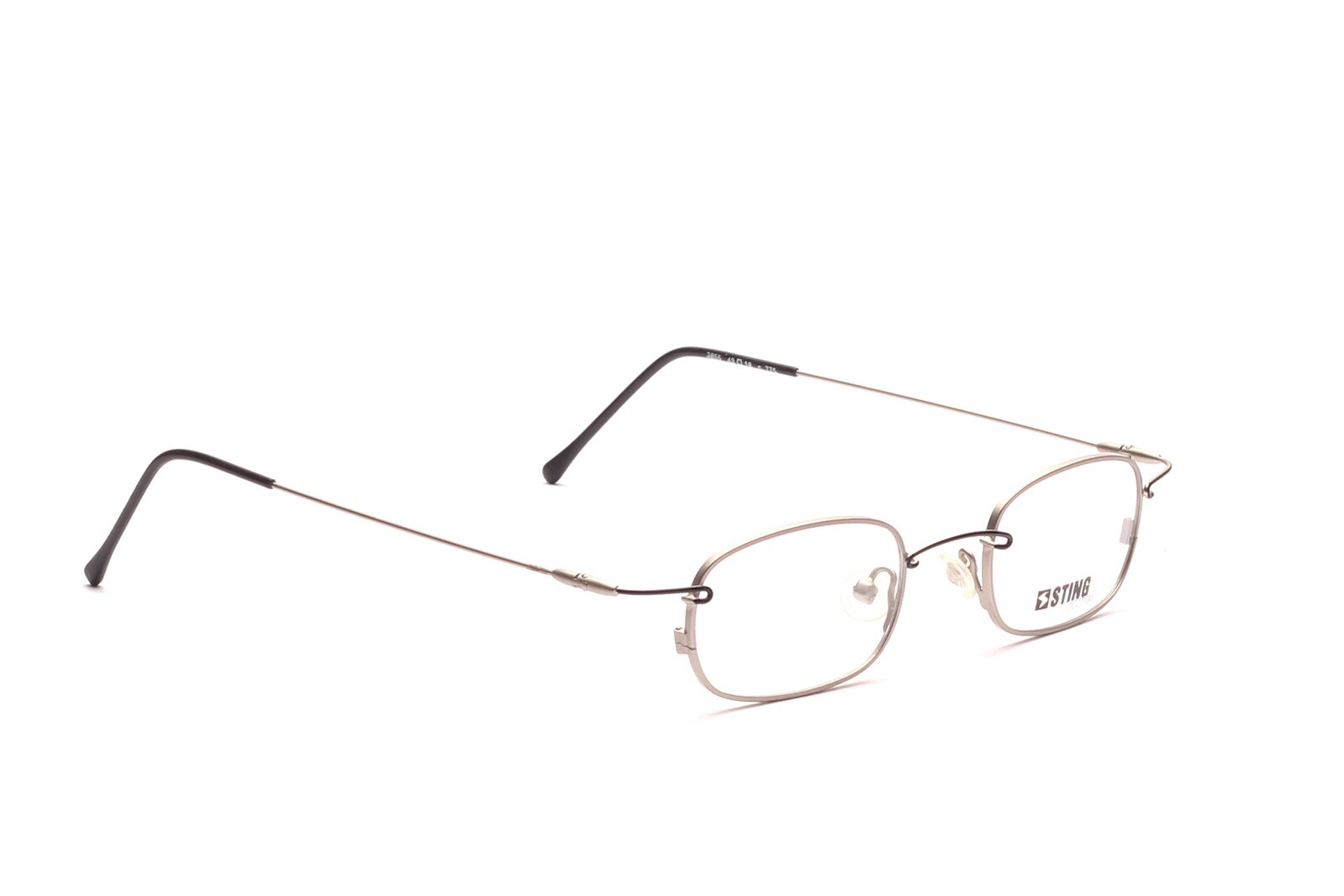 Sting moderne Brille Fassung in Grau mit Schwarz 43 - 18 mm  B6