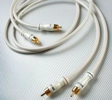 DH Labs Silver Sonic White Lightning 0.5 meter pair RCA Interconnect Cable