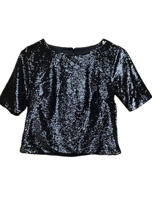 black sparkly top