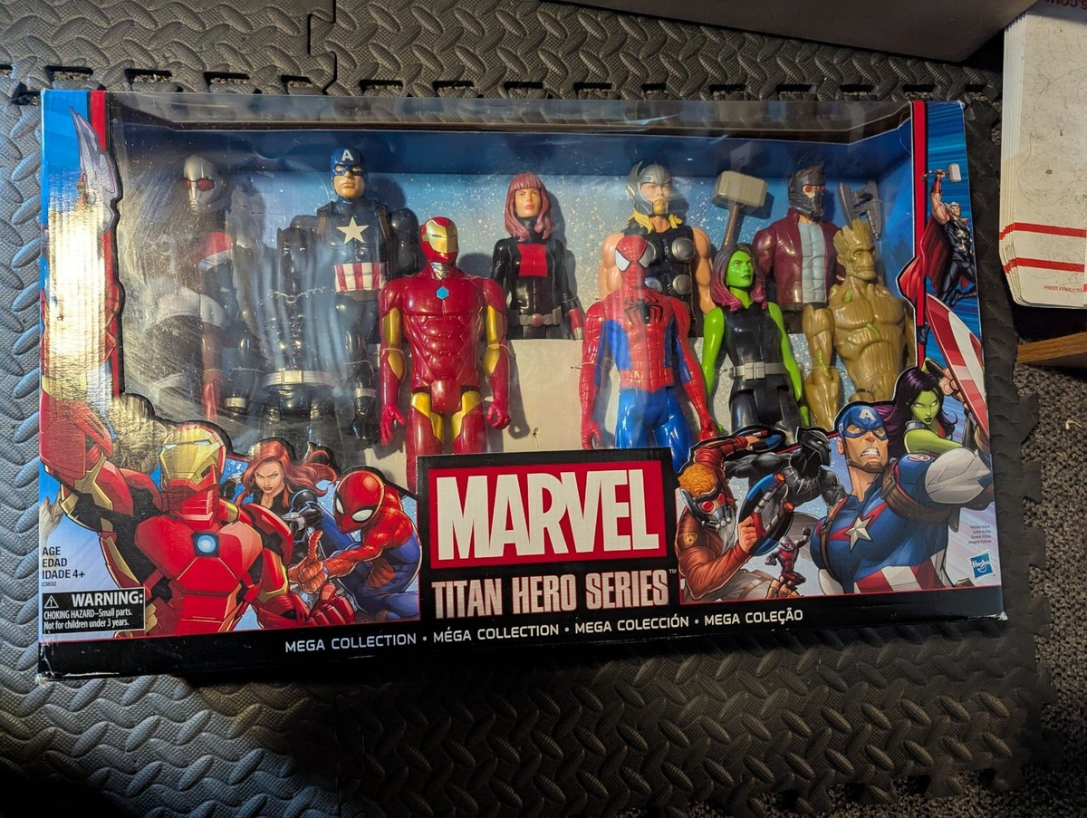 Marvel Titan Hero Series Mega Collection Ironman Spider-Man Thor