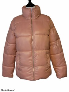 old navy pink puffer jacket
