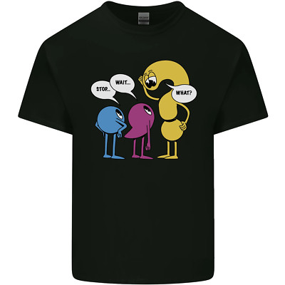 Stop Wait What Lustig Englisch Lit Satzzeichen Herren Baumwolle Maglietta T Top