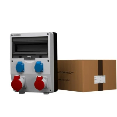 DOKTORVOLT Baustromverteiler Stromverteiler ECO 1x16A 1x32A 2x230 Wandverteiler 2602