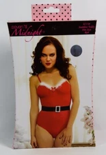 Seven Til Midnight Mrs. Santa Claus Seamless Teddy Lingerie Size One Christmas