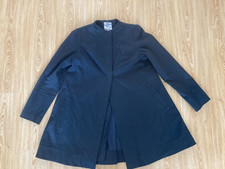 Baum Und Pferdgarten Black Swing Coat Vintage Size 40 Uk 12 14 Smart Lined