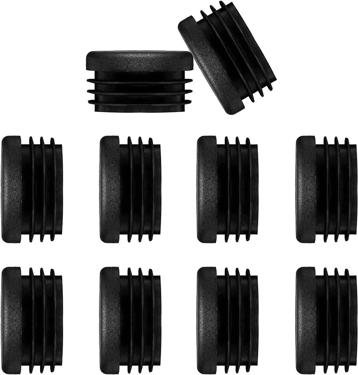 Plastic plugs for round tubing outlet
