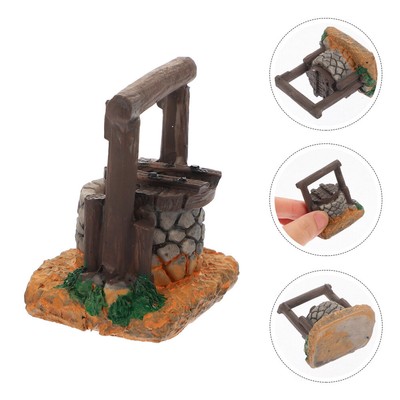  Retro Stone Well Arrangement Dekorative Dachrinne Abzüge Nun, Handpumpe