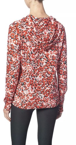 NWT Bebe Sport Womens Red Leopard Fitness Athletic Hoodie S 😍 - Picture 4 of 10