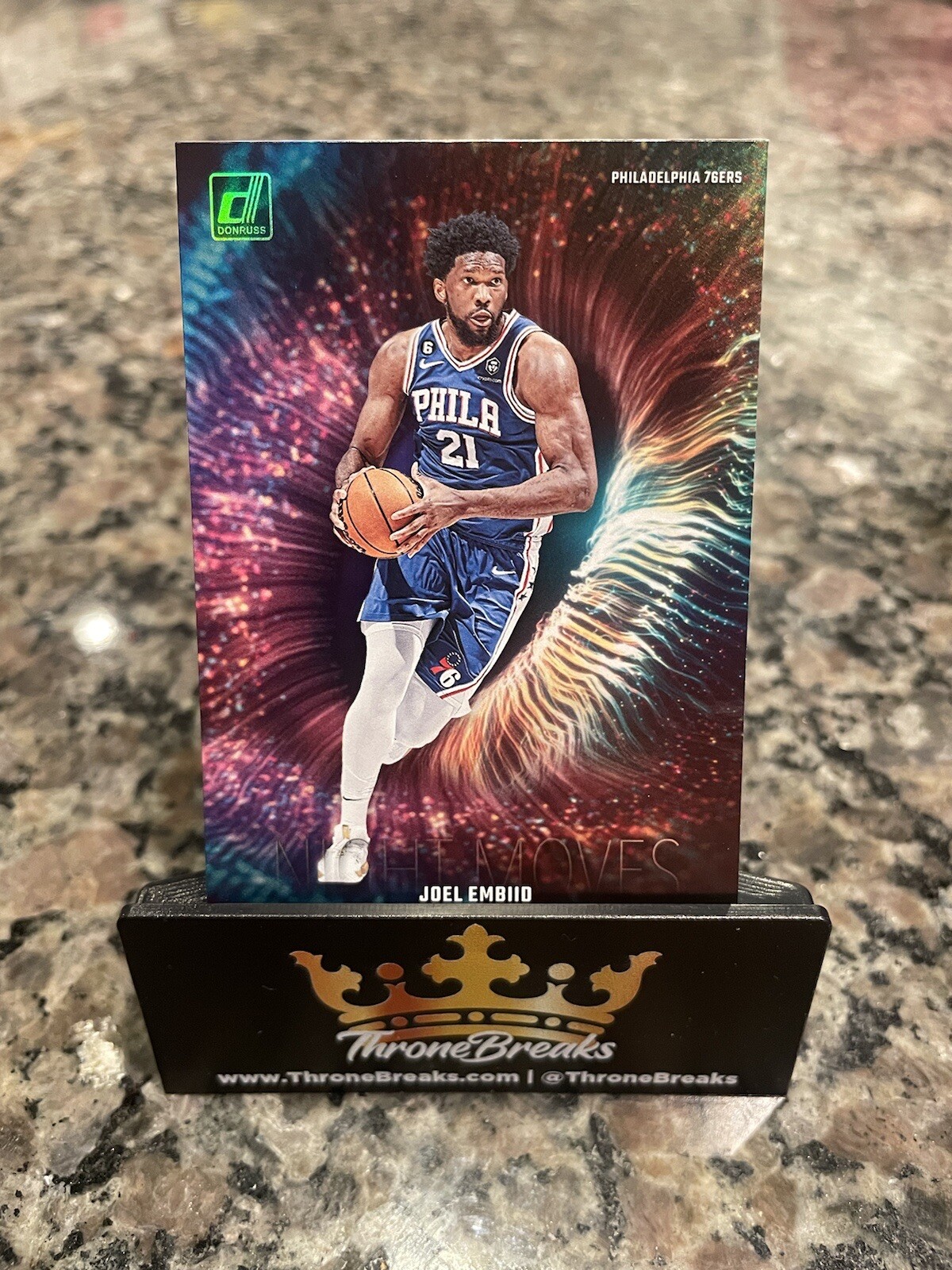 2023-24 PANINI DONRUSS NIGHT MOVES JOEL EMBIID CASE HIT - PHILADELPHIA 76ERS SSP