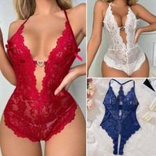 Women's Sexy Lingerie Sleepwear Babydoll Underwear Lace Dress G-String Nightwear