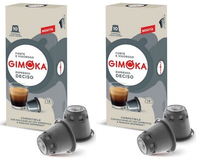 GIMOKA Nespresso Espresso Deciso Capsules BOX 2 x 10 capsules - 20 pods