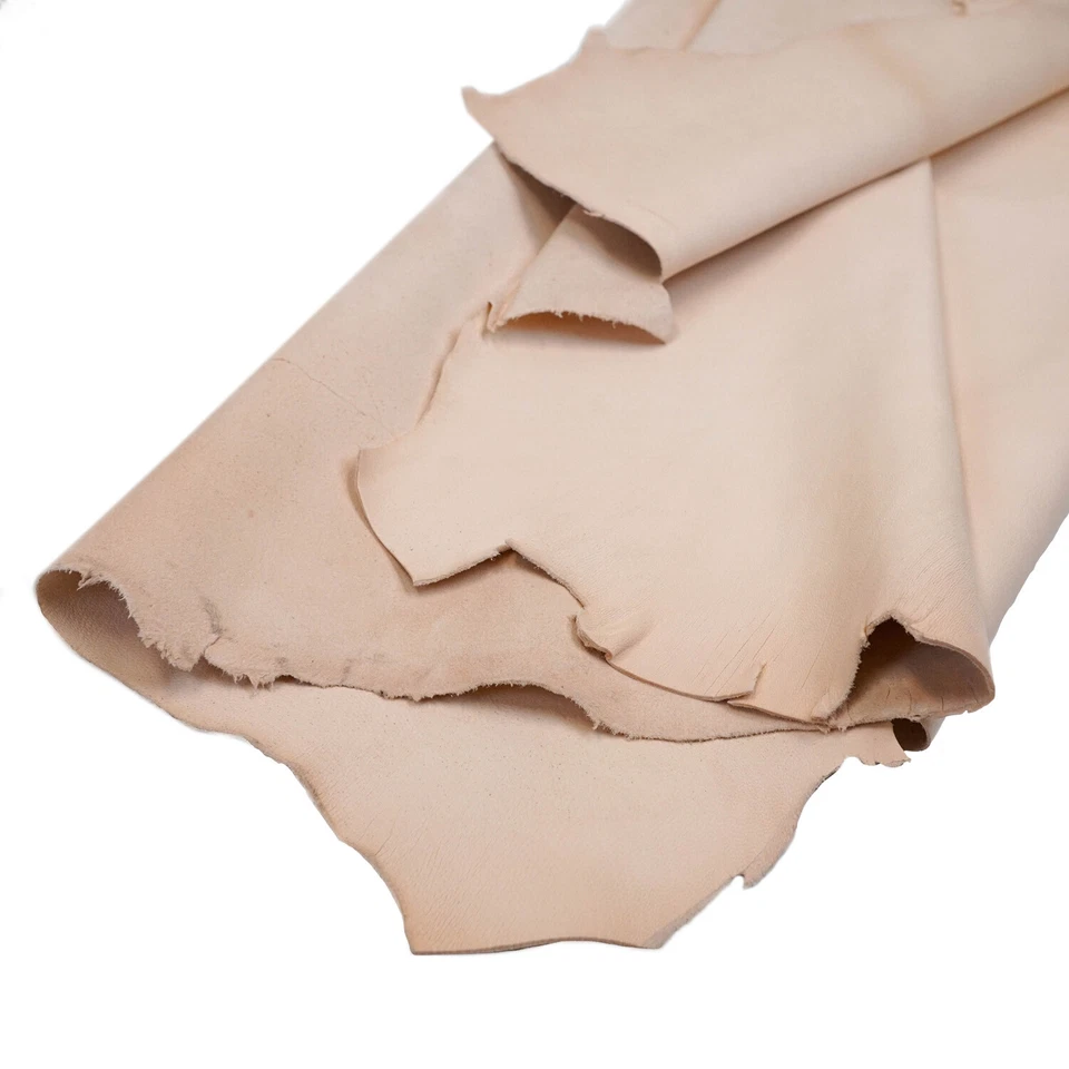 Springfield Leather 7sqft Natural Full Grain Veg Tan Goat Hide for Leathercrafts - Image 2 of 4