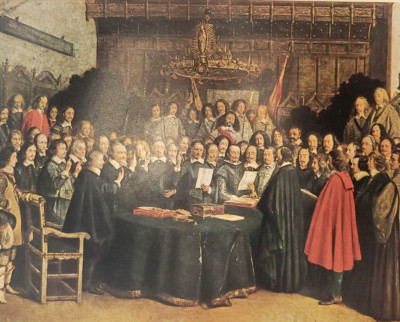 Swearing of the Oath of Ratification Treaty of Munster Gerard ter Borch Terborch