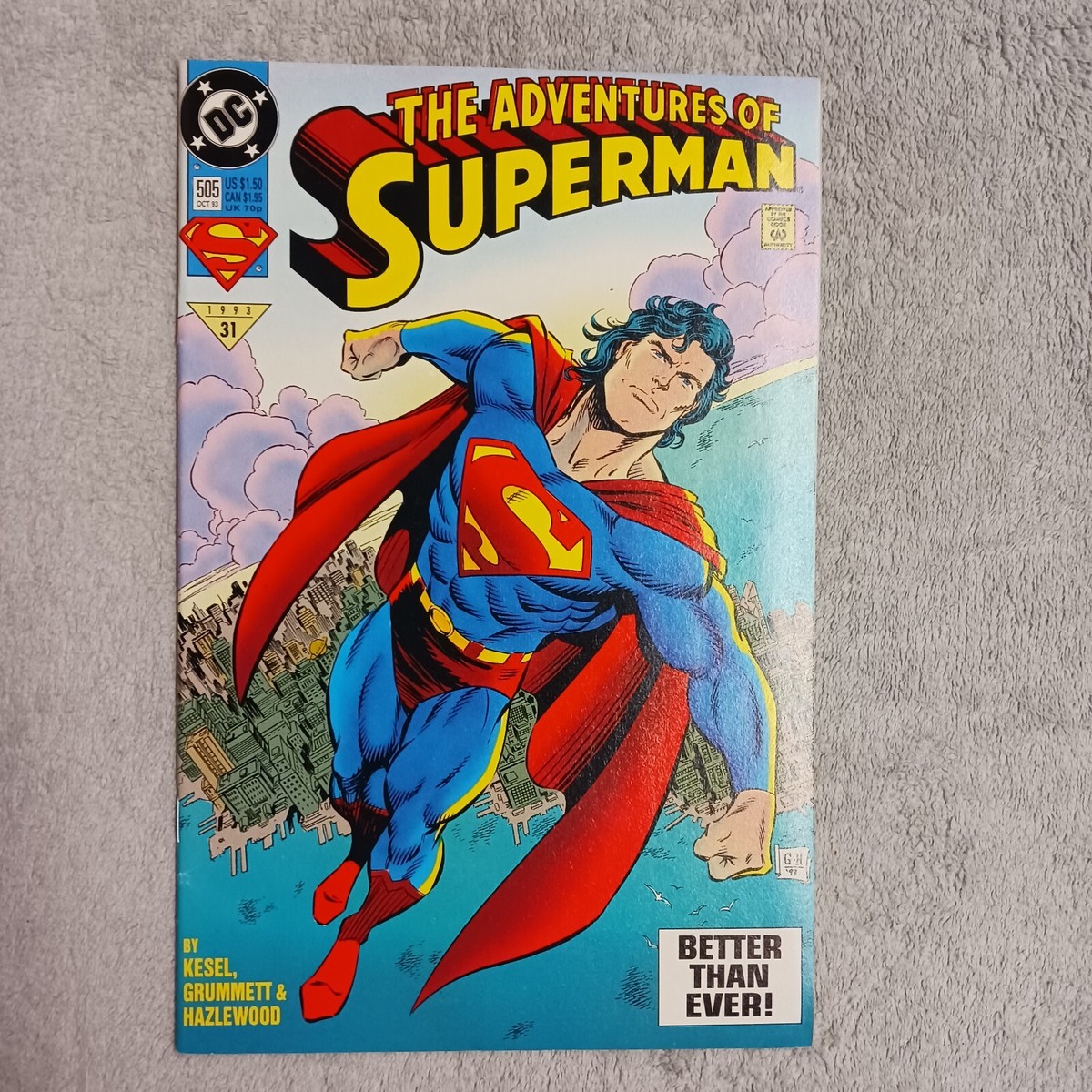DC Superman Comic, The Adventures of Superman, Oct 1993 31 #505 | eBay