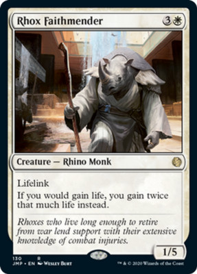 RUSH Magic Card ENGLISH Rhox Faithmender JMP