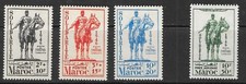 TIMBRE MAROC MOROCCO -N°241 à 243 **+ PA N° 59 - Lyautey - Casablanca - TTB -MNH