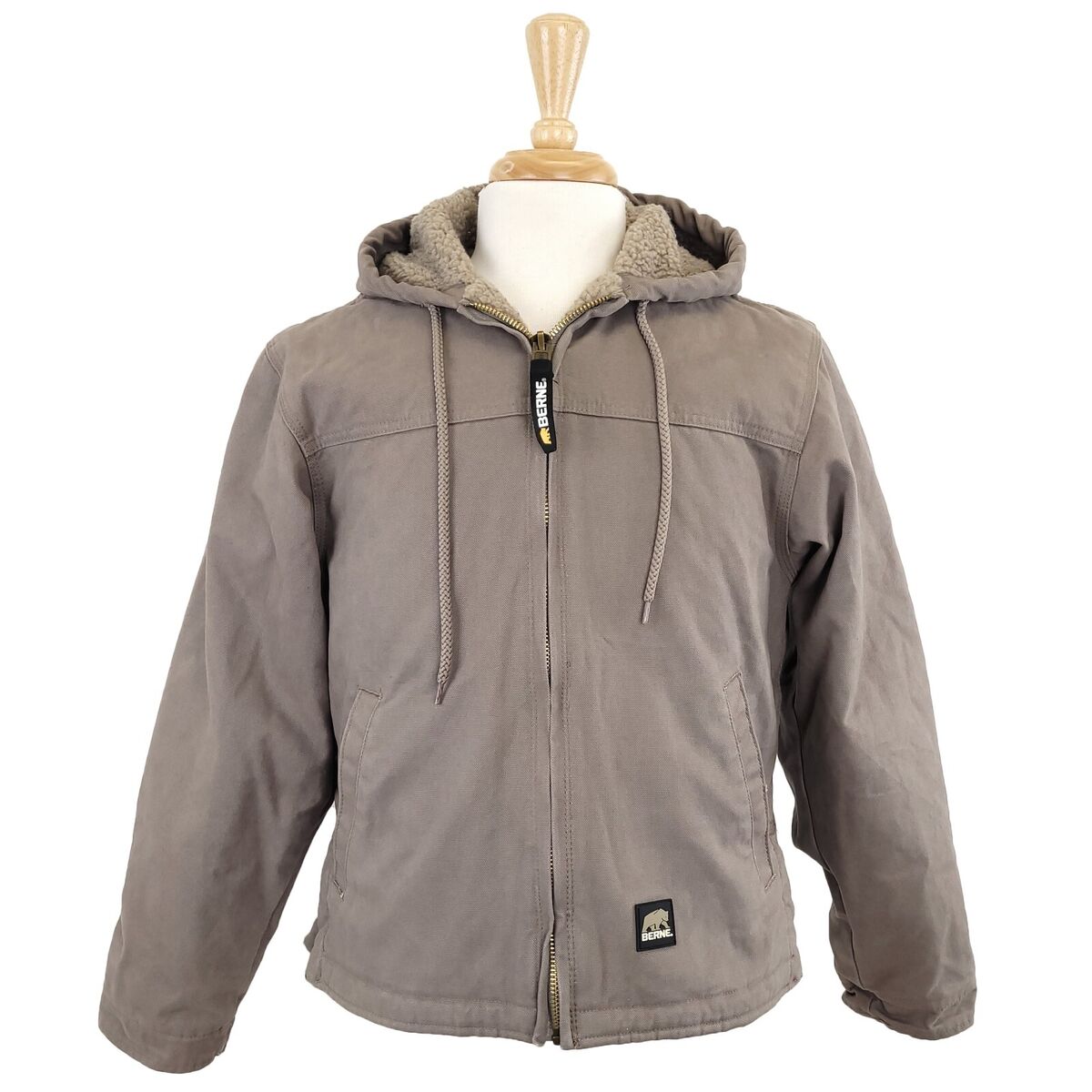 Berne Men's Hooded Duck Coat, Sherpa Lined Extended Berne Men's Hooded Duck Coat, Sherpa Lined Extended