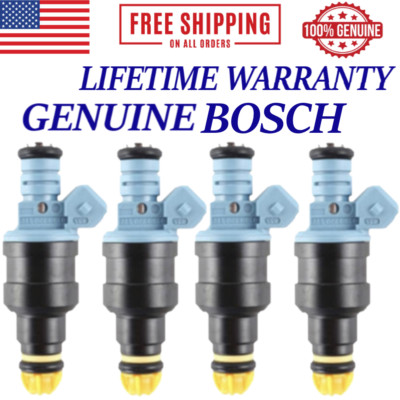 NEW 4pcs OEM BOSCH Fuel Injectors For 1987-1991 BMW 5.0L/5.4L (PN 0280150715)