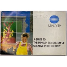 Minolta SLR System Creative Photography Guide Book Manual Vintage Photography