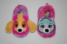 Toddler Girls SKYE EVEREST Plush Paw Patrol Slippers SIZE 5-6 7-8 9-10 11-12