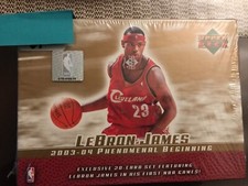 Upper Deck LeBron James Phenomenal Beginnings Complete Set! Unopened! GOAT???