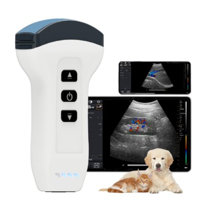 Drahtloser Farbdoppler-Ultraschallscanner-Veterinärgerät 3,3 MHz konvexe Sonde