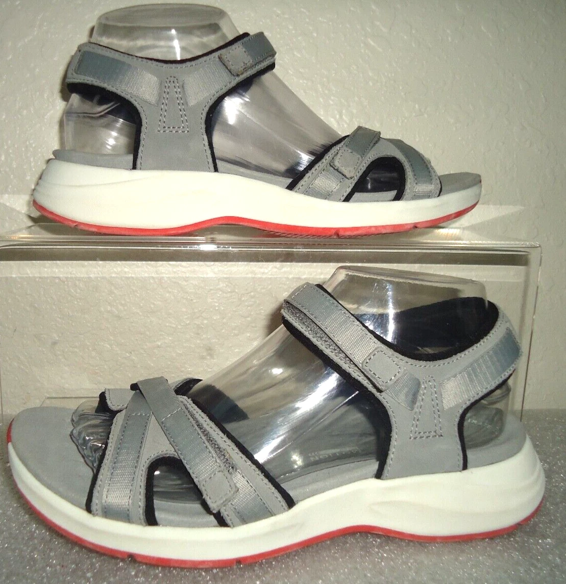 Clarks Sandalo Donna Solan Drift Grigio Taglia 8M 39 #K