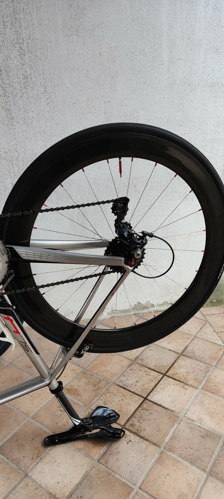 Ruote CARBONIO Bici Da Corsa. profilo Alto (Anteriore 40mm; Posteriore 60mm) foto 6