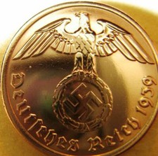 Alemania 2 Reichspfennig 1939-Comienzo de la Segunda Guerra Mundial-Moneda Original III Reich