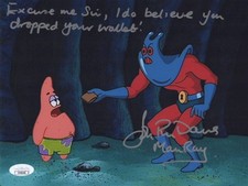 JOHN RHYS DAVIES  8x10 SPONGEBOB Photo MAN RAY Autograph JSA COA CERT