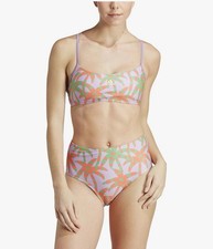 Adidas Farm Rio Women's Multicolor Two Piece Bikini Swimsuit Purple Size S NWT