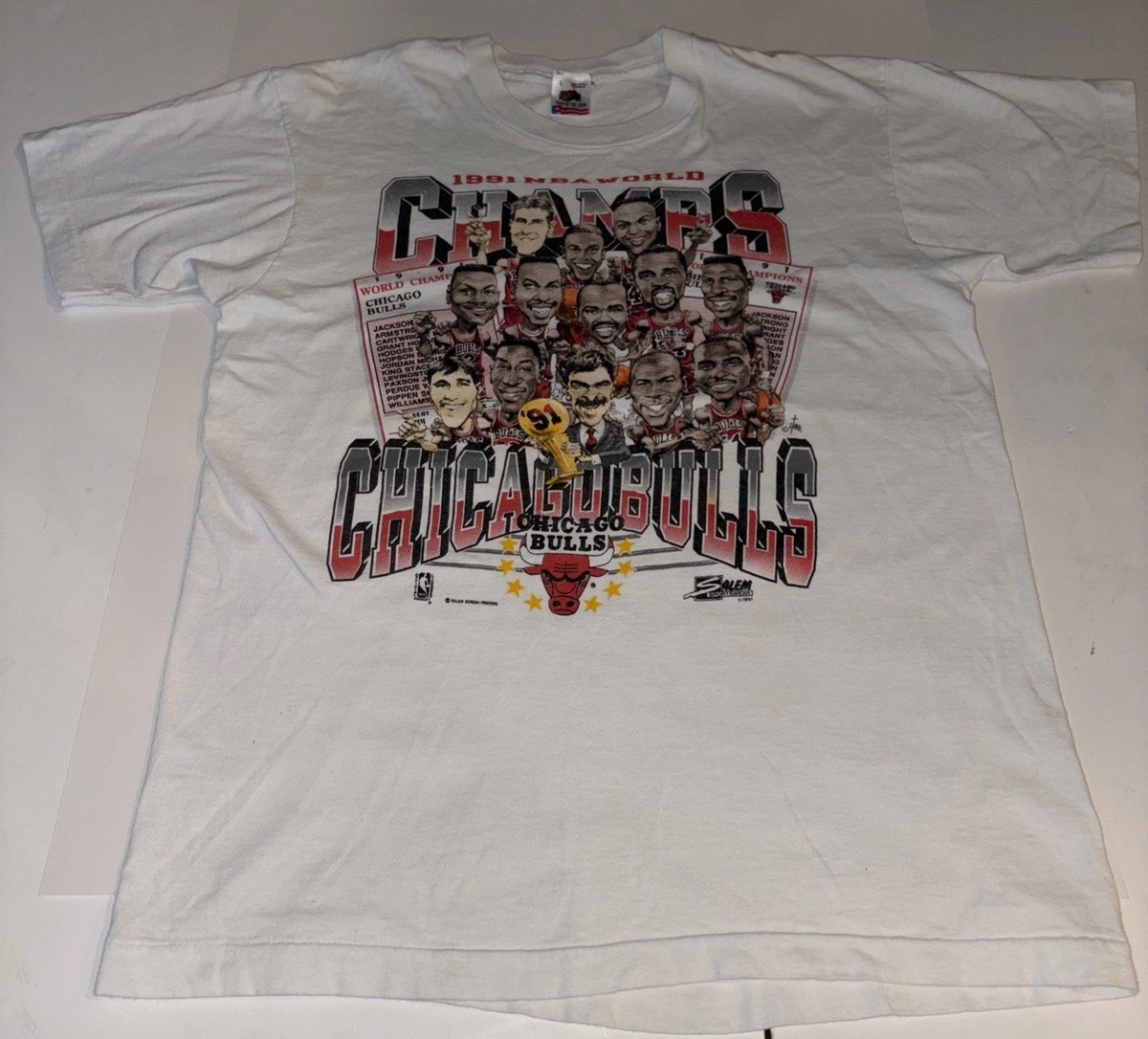 Vintage NBA Chicago Bulls 1991 Champions Salem Sportswear