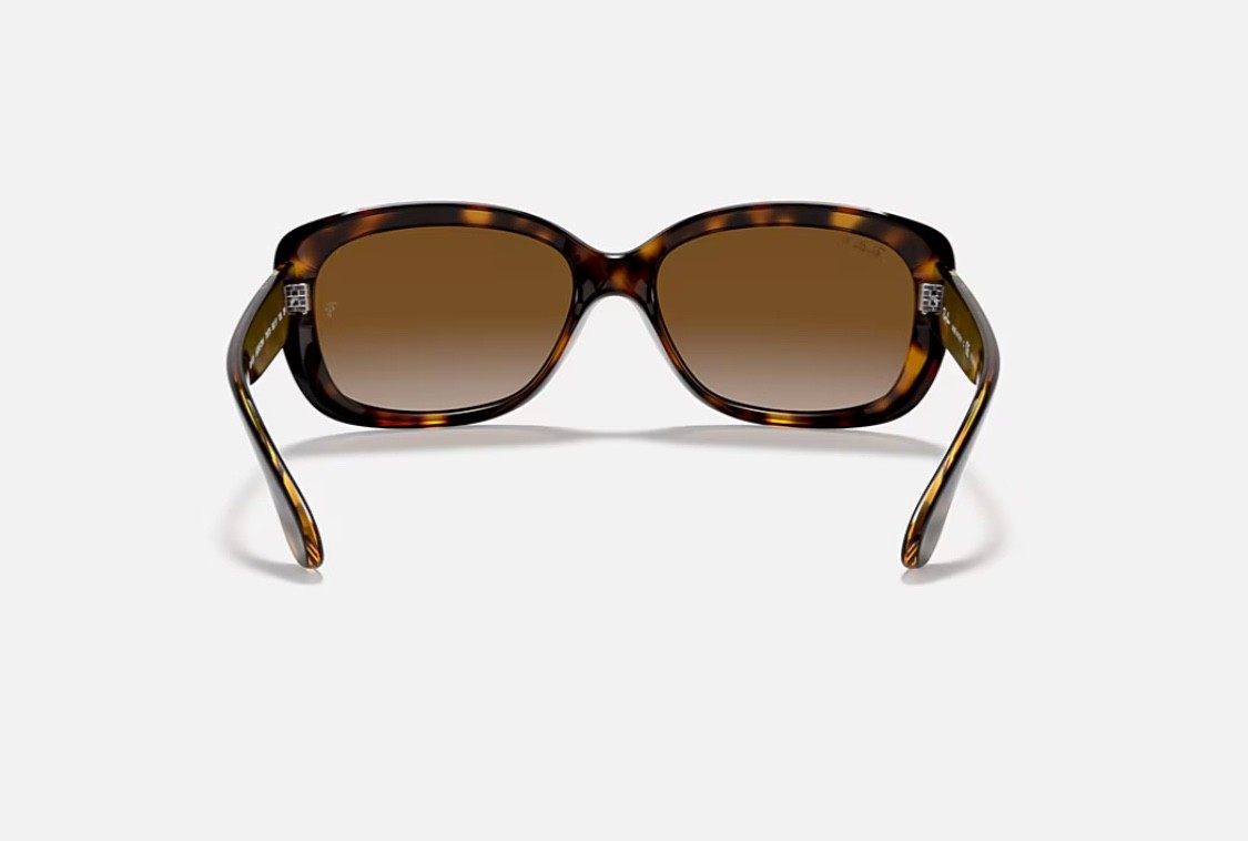 NEW Ray-Ban Jackie Ohh Tortoise Black Frame Gradient Polarized Lens RB4101 58-17 Ray-Ban RB4101 Jackie Ohh M (58 - 17) with Brown lenses and  main image 3