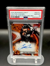 Colton Cowser RC Auto PSA 10 Orange Refractor 2024 Bowman’s Best Orioles