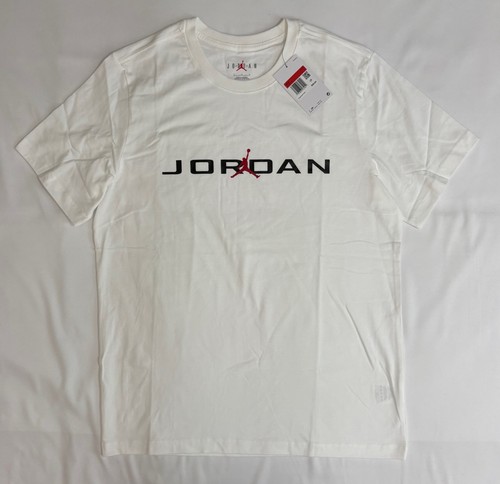 Nike Air Jordan Men's White T-Shirt Sz Large Jumpman Logo IB7353-101