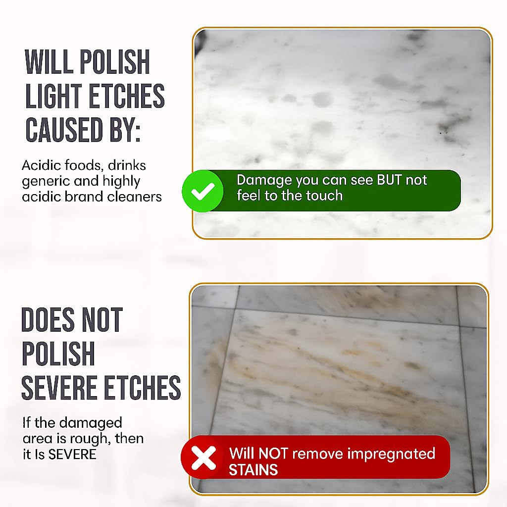 MB Stone MB-11® Touch-Up Etch Remover Marble Polishing Powder for Light to Neutr