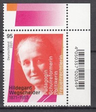 Mi.-Nr. 3625, Hildegard Wegscheider, Eckrand, postfrisch