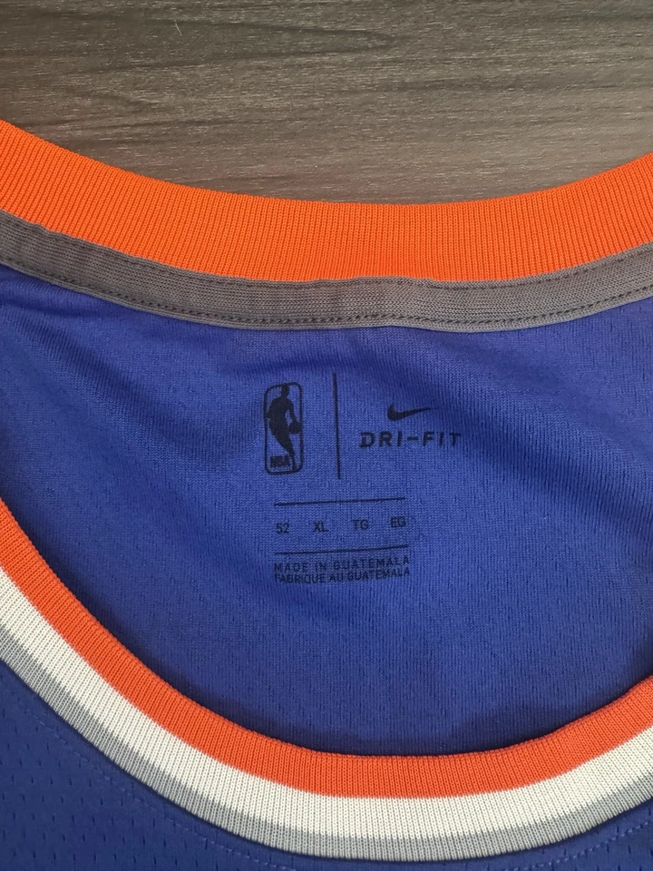 Camiseta deportiva Nike New York Knicks Kristaps Porzingis #6 NBA azul Swingman para hombre 52 XL Foto 4 de 4