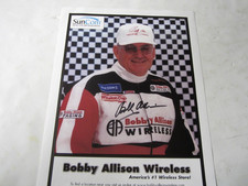 NASCAR Legend Autographed Bobby Allison Wireless Cellular/Paging Racing Handout
