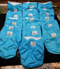NEW Bundle Of 16 Reusable Diaper Covers Bungie Adjustable Snap Close Leg Gusset
