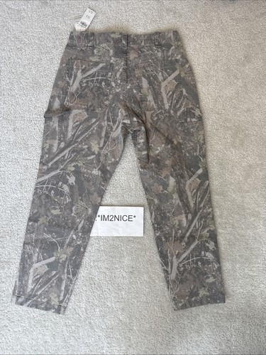 NWT Abercrombie Fitch Pants Mens 30x32 Real Tree Camo Carpenter Loose Fit Y2K - Picture 2 of 2