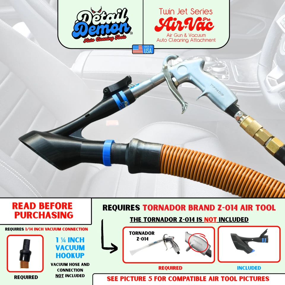 Detalle Demon Air+Vac Accesorio de Detalle Automático Compatible con Tornador Z-014 - Imagen 2 de 4