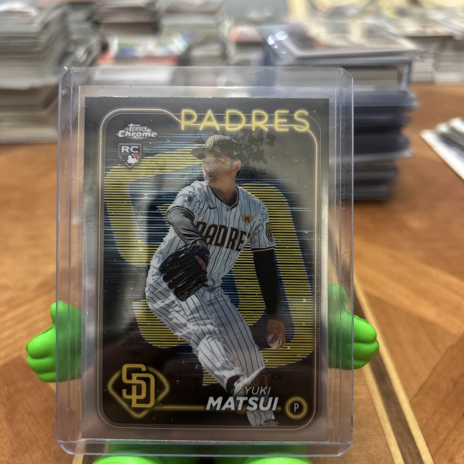 2024 Topps Chrome - Yuki Matsui #116 Lightboard Logo Refractor (RC)