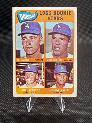 1965 Topps Dodger Rookie Stars (Lefebvre, Kekich) #561 high number NM or better