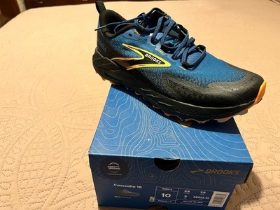 Size 10 - Brooks Cascadia 18 Sapphire/Black/Orange